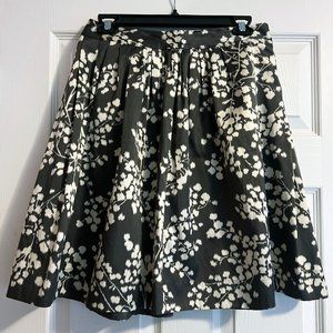 Anthropologie M. Soeurs Patterned A-Line Skirt, Gray
